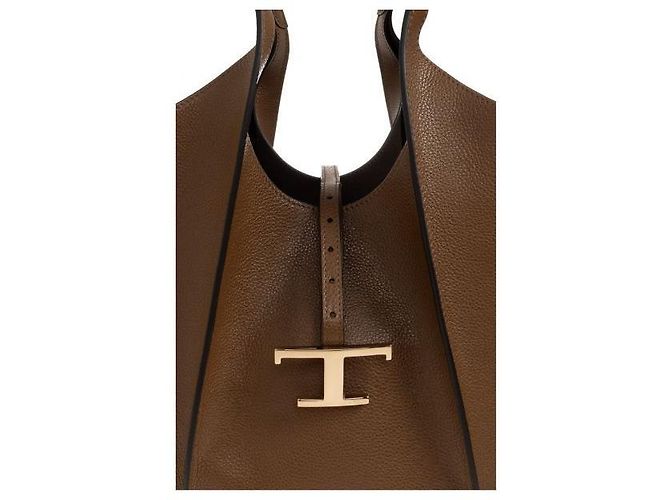 Tod's Timeless Leather Shopper Medium Braun - Ansicht 7