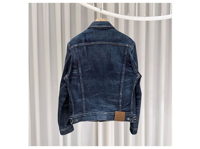 Tom Ford Giacca Trucker in Denim di Cotone (Grade Blu - vista 4