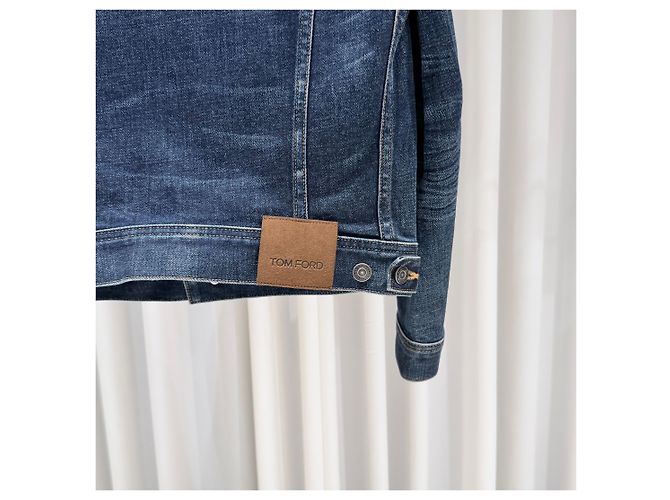 Tom Ford Giacca Trucker in Denim di Cotone (Grade Blu - vista 5