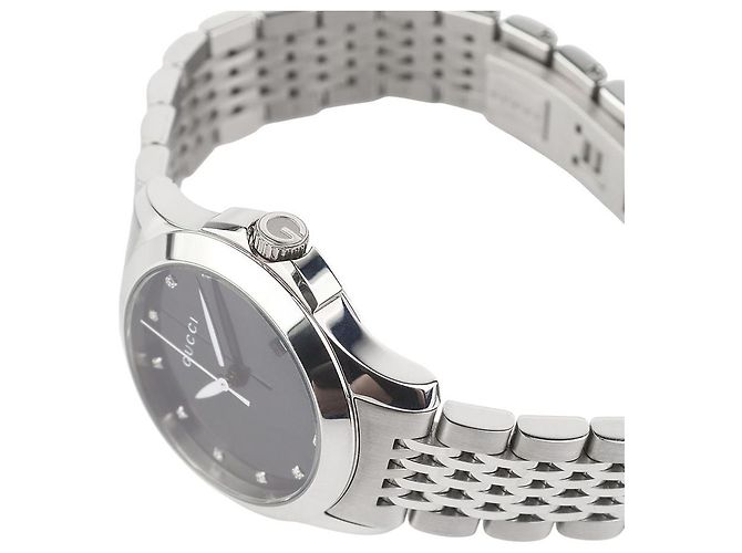 Gucci G-Timeless Diamond Damenuhr Schwarz - Ansicht 3