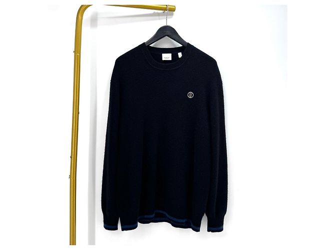 Burberry Strickpullover aus Kaschmir-Mischung Schwarz - Ansicht 8