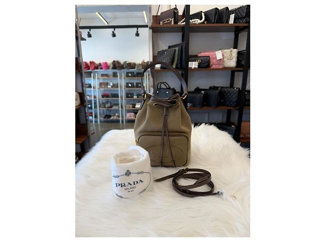 Prada Heritage Beige Bucket Bag Braun - Ansicht 4