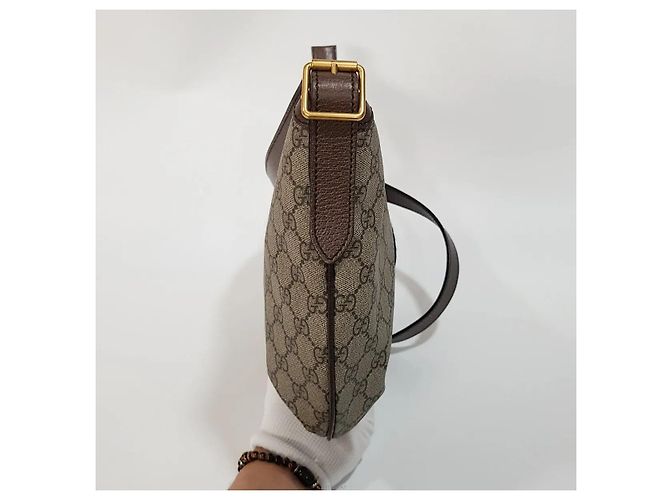 Gucci Borsa a tracolla Ophidia Medium Marrone - vista 2