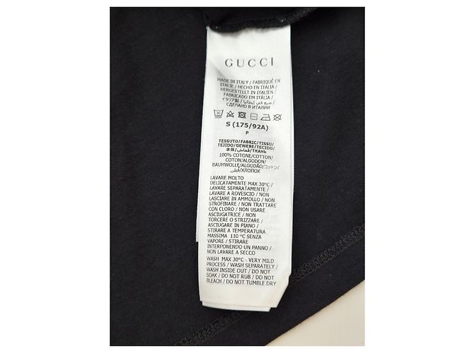Gucci Bedrucktes Jersey T-Shirt Schwarz - Ansicht 12