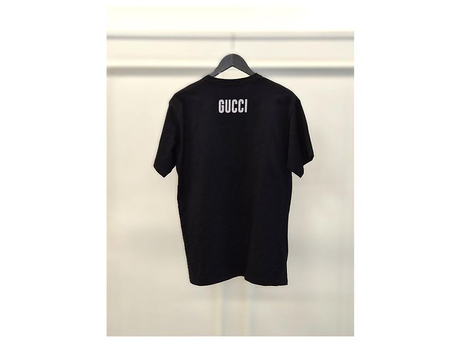 Gucci Bedrucktes Jersey T-Shirt Schwarz - Ansicht 5