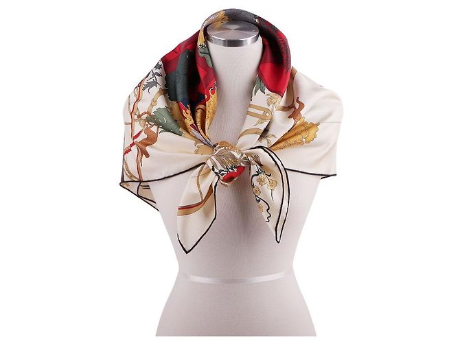 Hermès Lenço La Nature en Voyage Branco - vista 10