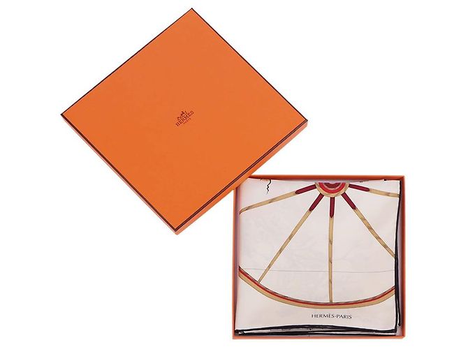 Hermès Lenço La Nature en Voyage Branco - vista 11