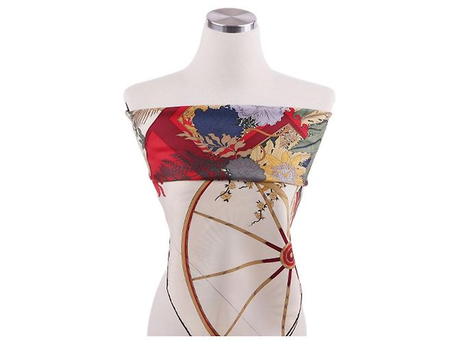 Hermès Lenço La Nature en Voyage Branco - vista 9