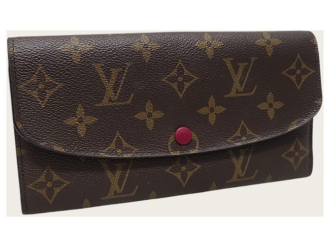 Louis Vuitton Fuchsia Monogram Canvas Emily Wallet Pink - view 3
