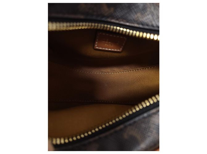 Céline Borsa a mano e crossbody media Triomphe Canvas Heart Tan Marrone - vista 5