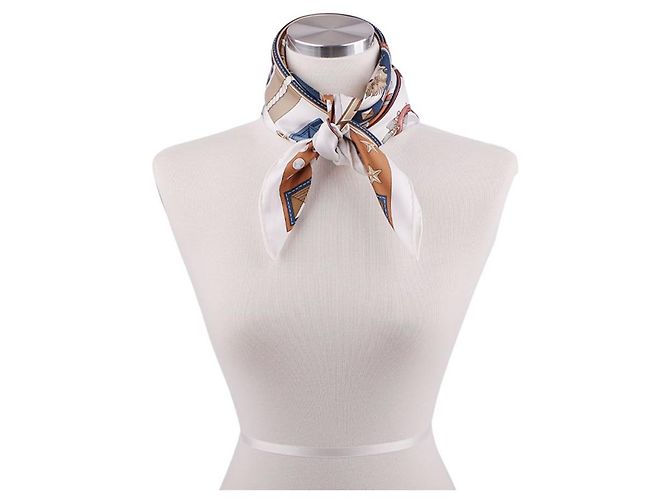 Hermès Coleira e trela para cães com lenço Branco - vista 11