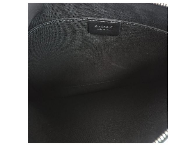Givenchy Clutch Logo Canvas Black Nero - vista 10