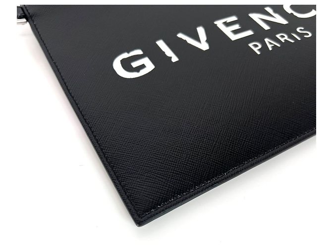 Givenchy Clutch Logo Canvas Black Nero - vista 9