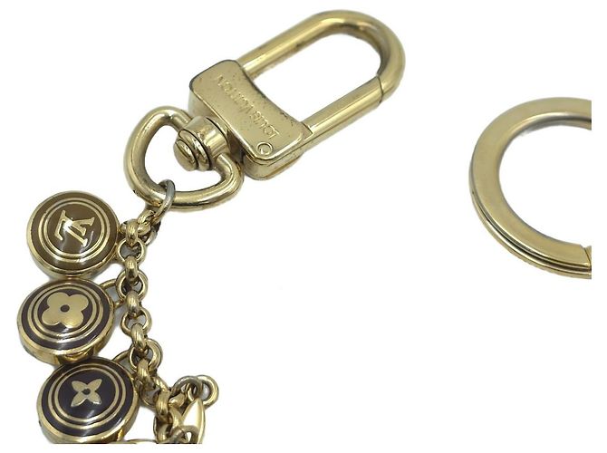 Louis Vuitton Porte Cles Chaine Pastilles Key Holder Gold D'oro - vista 12