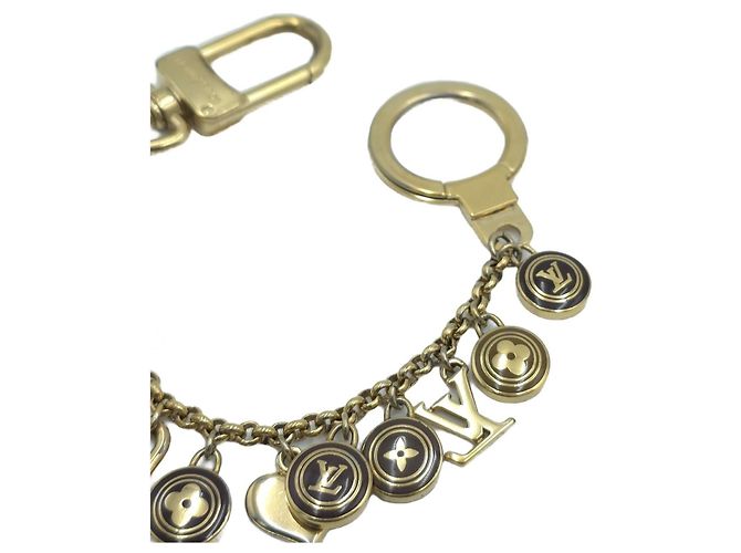 Louis Vuitton Porte Cles Chaine Pastilles Key Holder Gold D'oro - vista 6