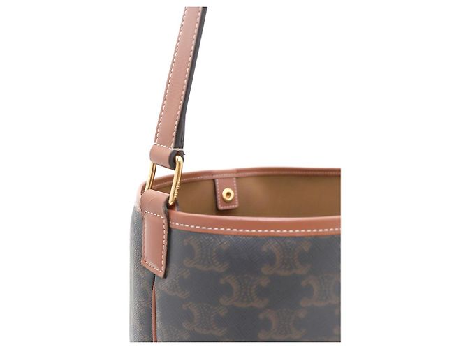 Céline Borsa a secchiello Triope Medium Borsa a spalla e Borsa a tracolla Marrone - vista 5
