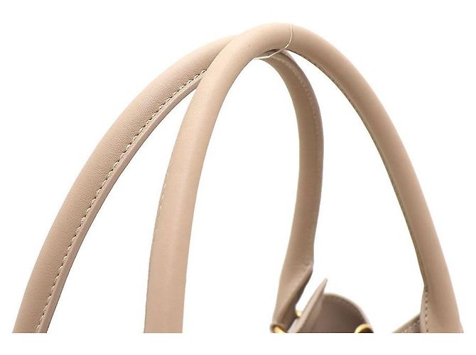 Burberry mala Tote e mala de ombro com fivela em couro granulado Marrom - vista 4