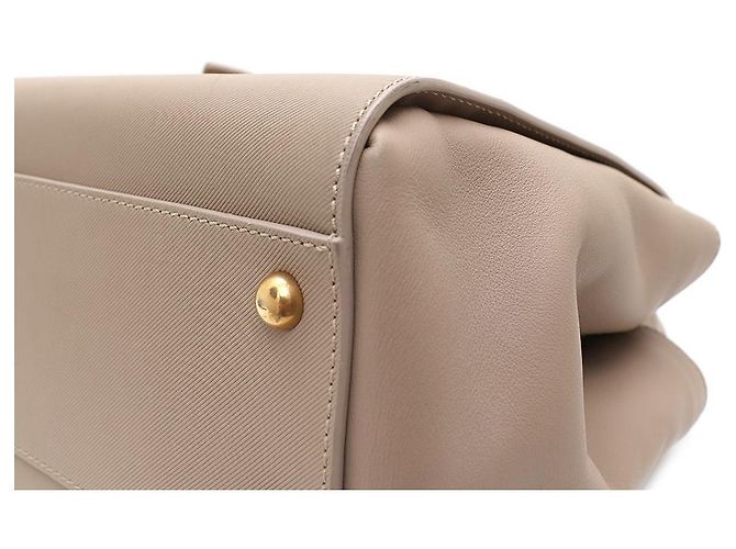 Burberry mala Tote e mala de ombro com fivela em couro granulado Marrom - vista 8