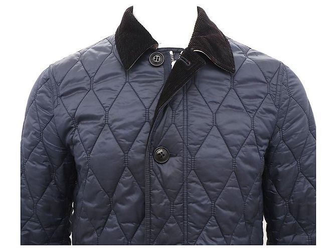 Burberry Steppjacke mit Rautenmuster Blau - Ansicht 2