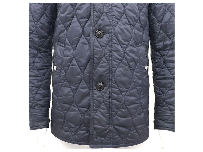 Burberry Steppjacke mit Rautenmuster Blau - Ansicht 3