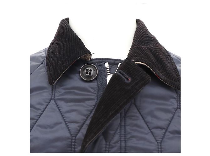 Burberry Steppjacke mit Rautenmuster Blau - Ansicht 6