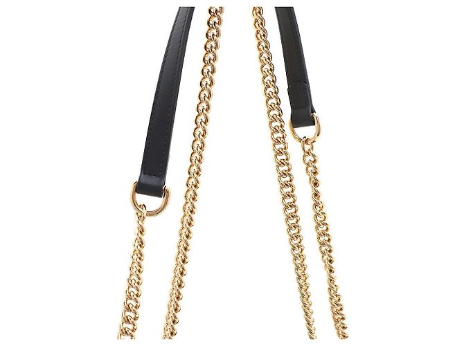 Gucci Borsa a tracolla e crossbody con catena media Tiger Head Nero - vista 4