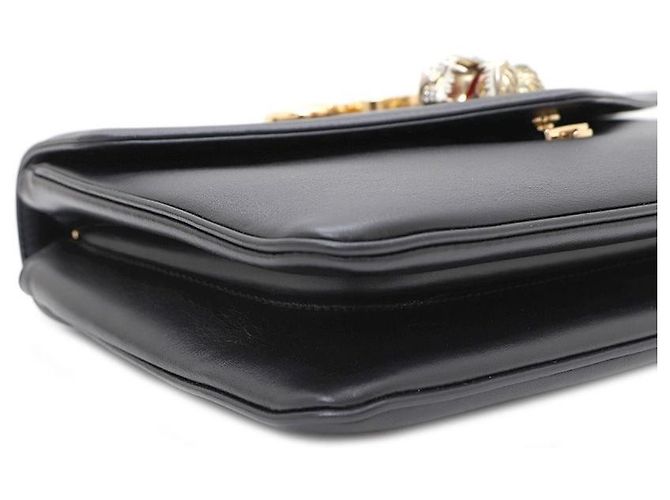 Gucci Borsa a tracolla e crossbody con catena media Tiger Head Nero - vista 7