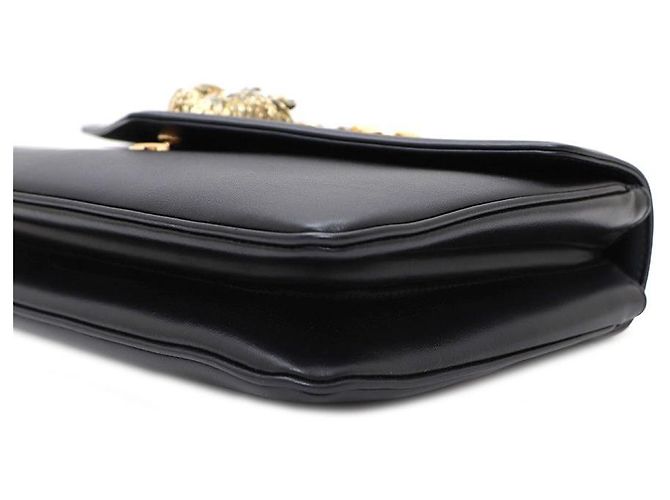 Gucci Borsa a tracolla e crossbody con catena media Tiger Head Nero - vista 8