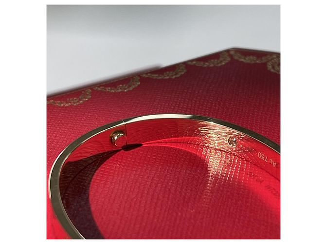 Cartier Bracciale LOVE Classic Semi-Pave Oro Rosa - vista 6