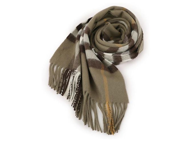 Burberry Sciarpa in cashmere a quadri Marrone - vista 3