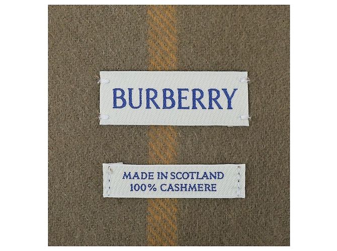 Burberry Sciarpa in cashmere a quadri Marrone - vista 8