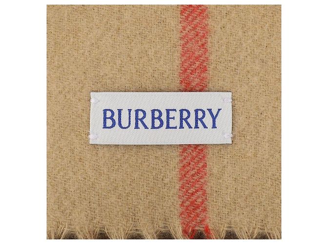 Burberry Bufanda de cachemira reversible Night Check Castaño - vista 9
