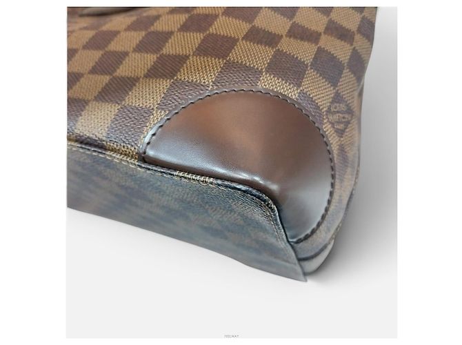 Louis Vuitton Borsa Tote Hampstead PM in canvas Damier Ebene Marrone - vista 7