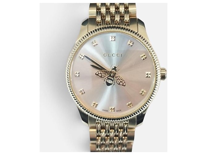 Gucci G-Timeless Quartz Gold Bee Damenuhr Gelb - Ansicht 2