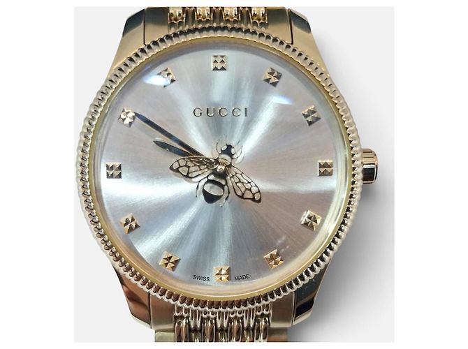 Gucci G-Timeless Quartz Gold Bee Damenuhr Gelb - Ansicht 3