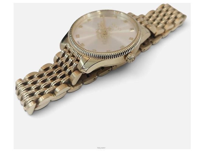 Gucci G-Timeless Quartz Gold Bee Damenuhr Gelb - Ansicht 4
