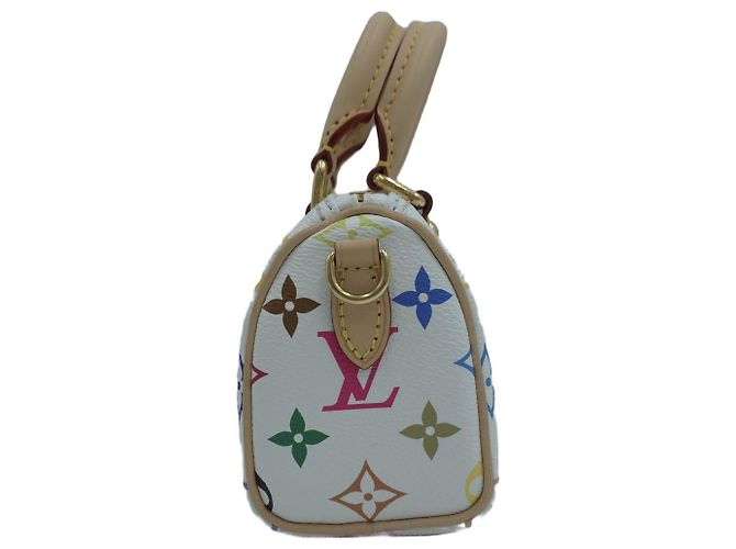 Louis Vuitton Borsa Tote Nano Speedy Takashi Murakami Multicolor White Borsa a Tracolla Mini Bag Bianco - vista 5
