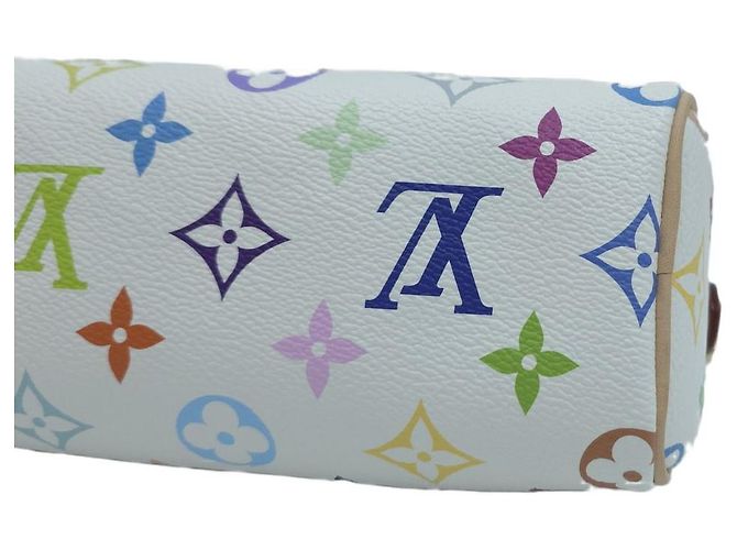 Louis Vuitton Borsa Tote Nano Speedy Takashi Murakami Multicolor White Borsa a Tracolla Mini Bag Bianco - vista 8
