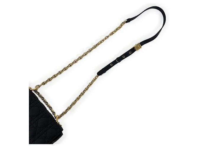 Dior Borsa a tracolla Carriage Suppl in pelle Small Nero - vista 10