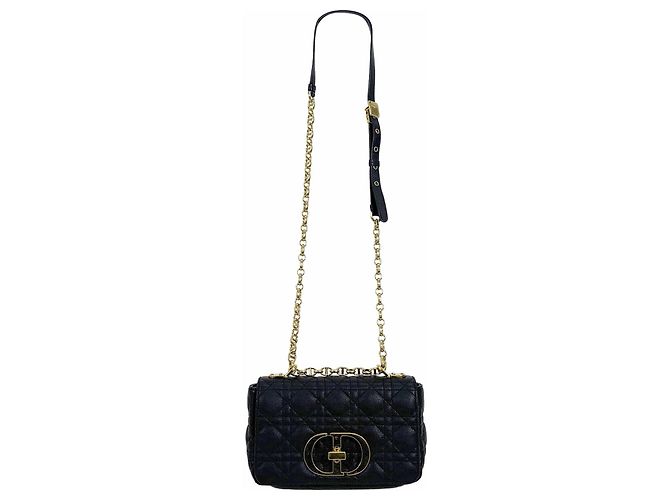 Dior Borsa a tracolla Carriage Suppl in pelle Small Nero - vista 4