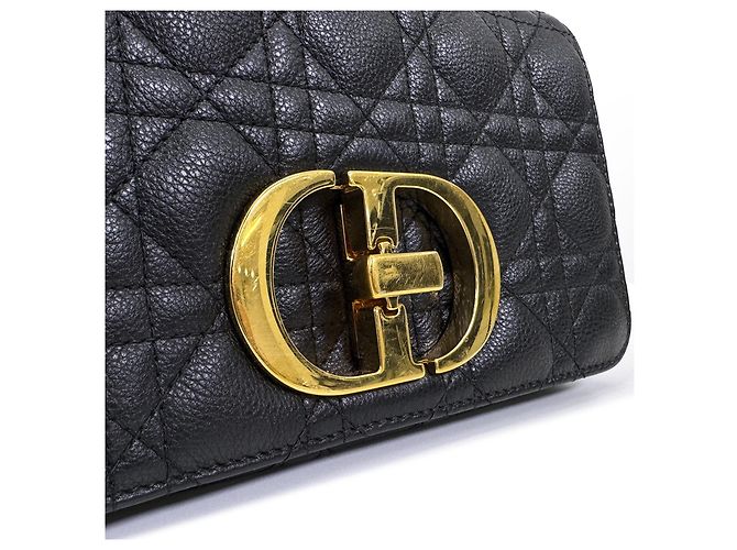 Dior Borsa a tracolla Carriage Suppl in pelle Small Nero - vista 9