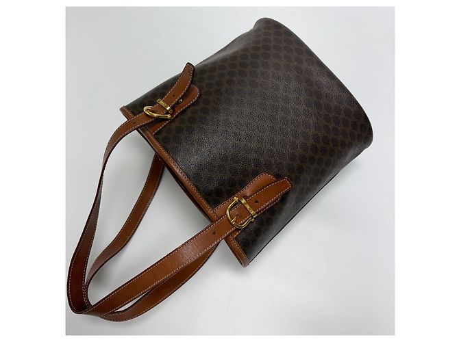 Borsa a secchiello a tracolla Céline marrone pelle - vista 14