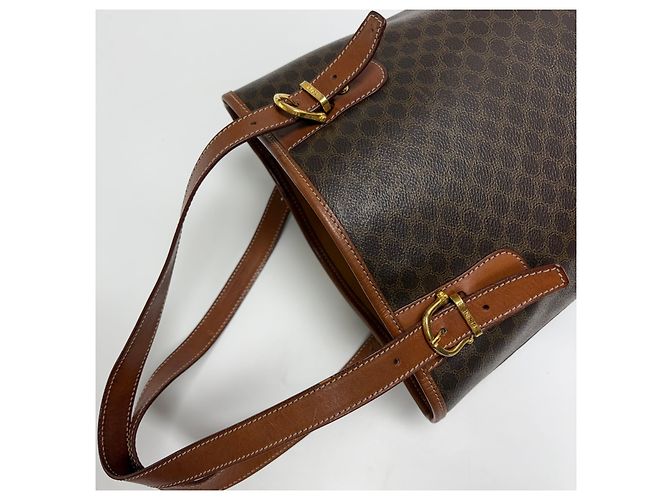 Borsa a secchiello a tracolla Céline marrone pelle - vista 15