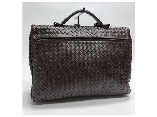 Bottega Veneta Borsetta Intrecciato Marrone - vista 11