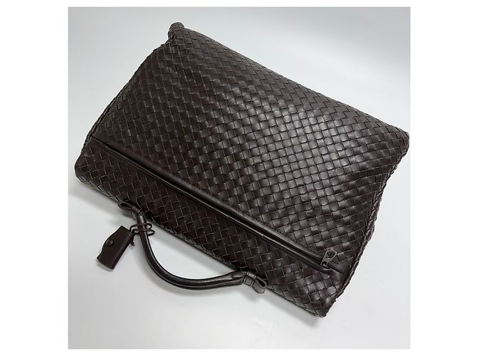 Bottega Veneta Borsetta Intrecciato Marrone - vista 14