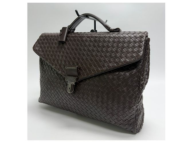 Bottega Veneta Borsetta Intrecciato Marrone - vista 6