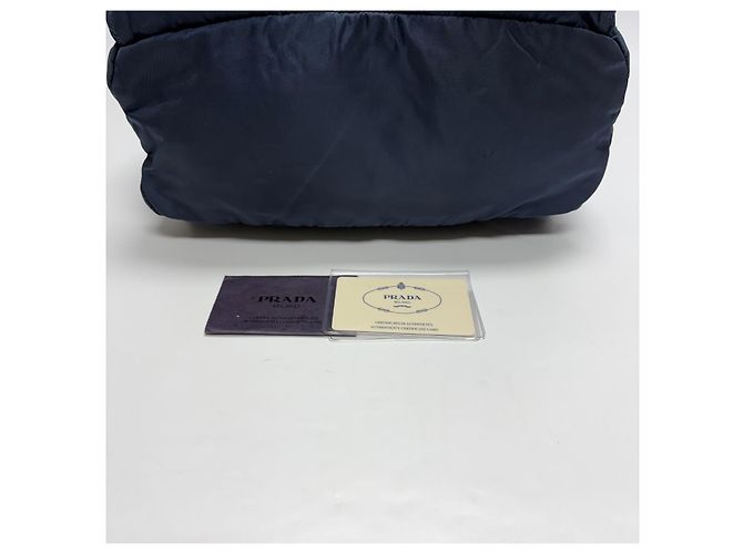 Prada Zaino in nylon Medium Navy Unisex Blu - vista 14