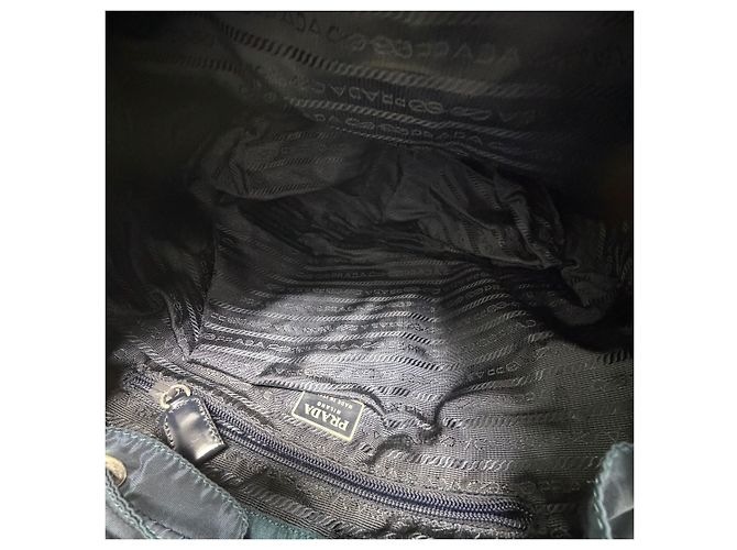 Prada Zaino in nylon Medium Navy Unisex Blu - vista 15