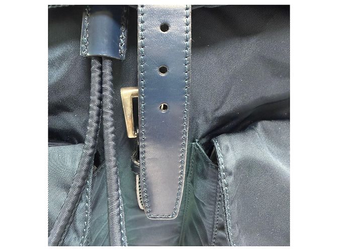 Prada Zaino in nylon Medium Navy Unisex Blu - vista 18