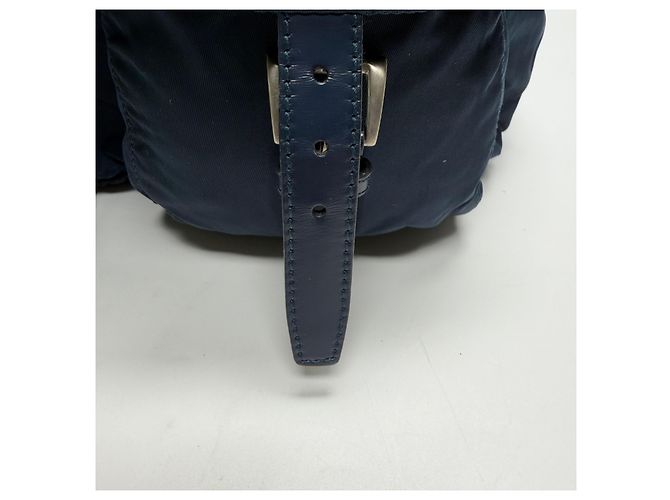 Prada Zaino in nylon Medium Navy Unisex Blu - vista 19
